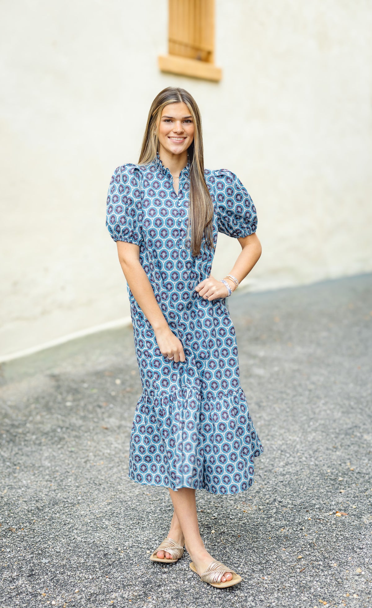 The Coney Dress in Blue