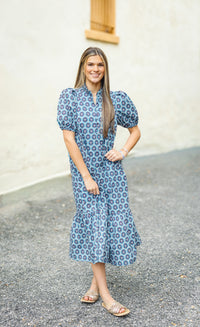 The Coney Dress in Blue