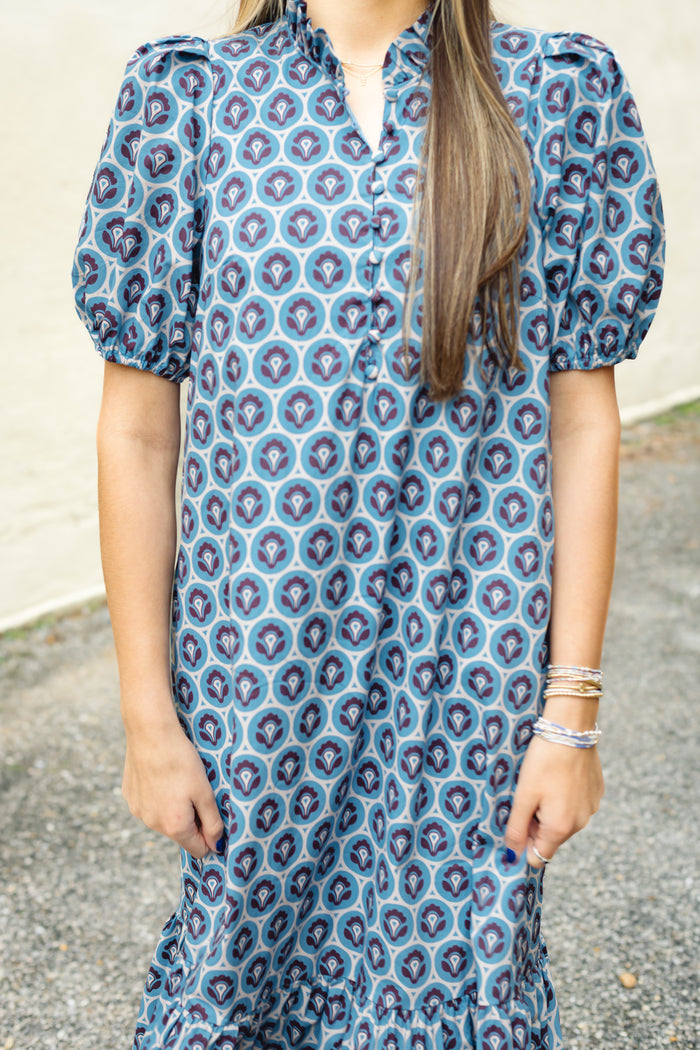 The Coney Dress in Blue