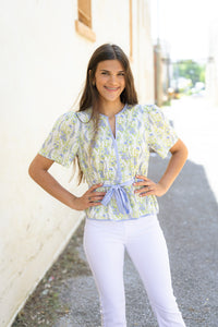 The Colly Top in Blue