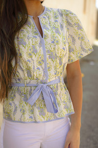 The Colly Top in Blue