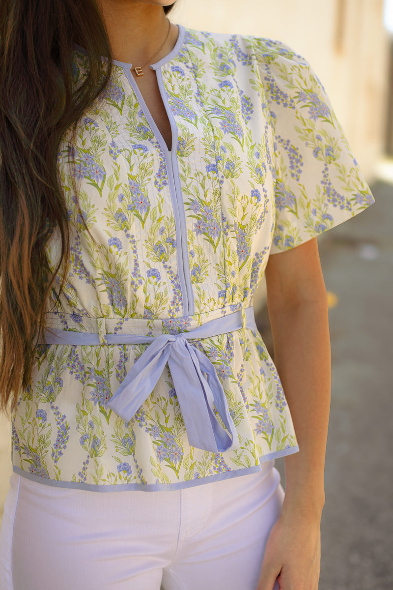 The Colly Top in Blue