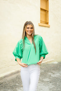 The Dorothea Top in Green