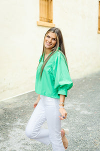 The Dorothea Top in Green