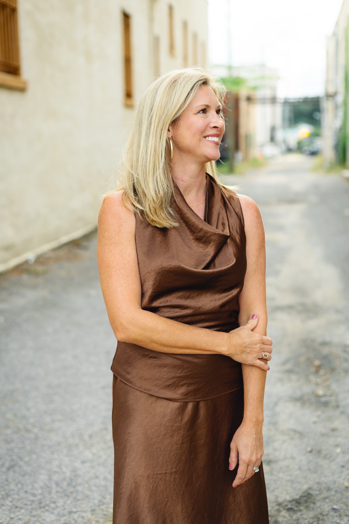 The Dorothy Satin Top