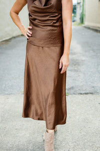 The Barbara Satin Skirt
