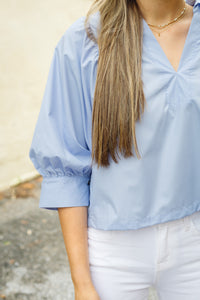 The Dorothea Top in Blue