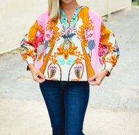 Crosby By Mollie Burch: Bryleigh Top in Art Nouveau