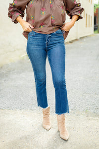 Vervet Kick Flare Cropped Jeans