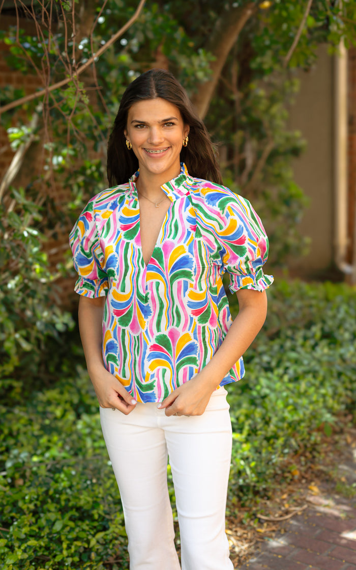 The Sunny Rainbow Top