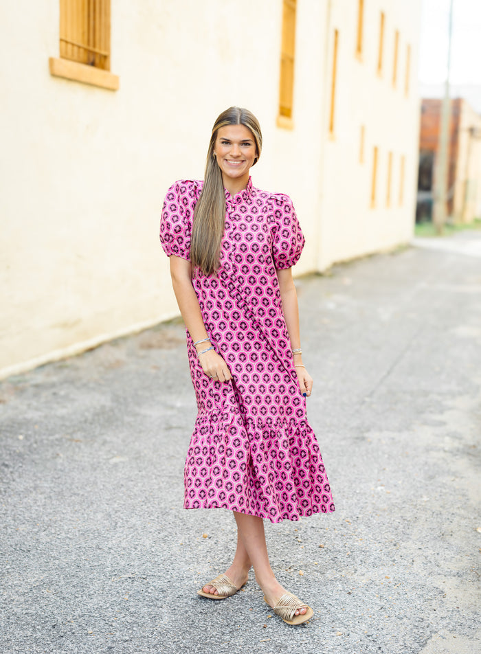 The Coney Dress in Pink