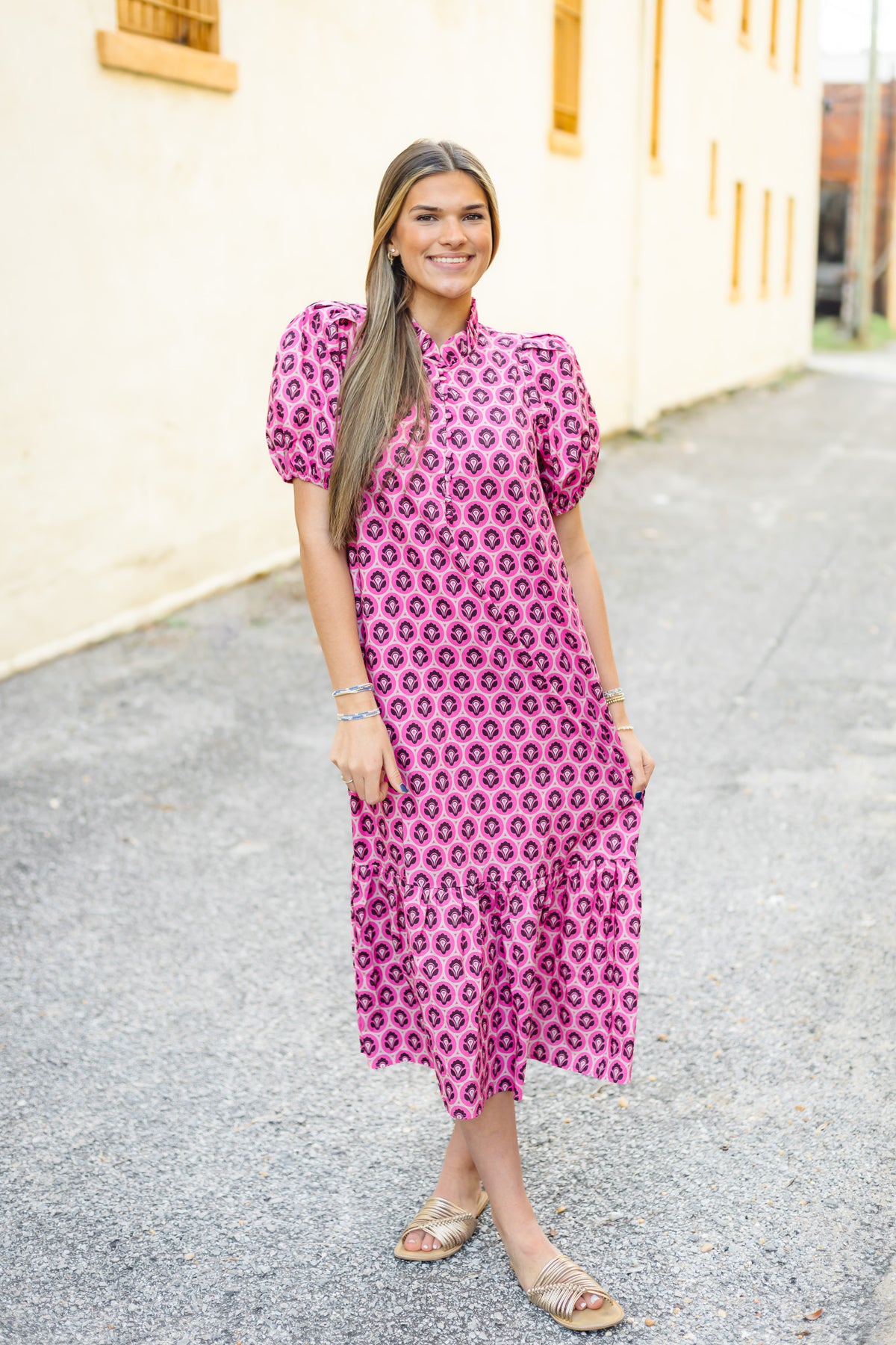 The Coney Dress in Pink