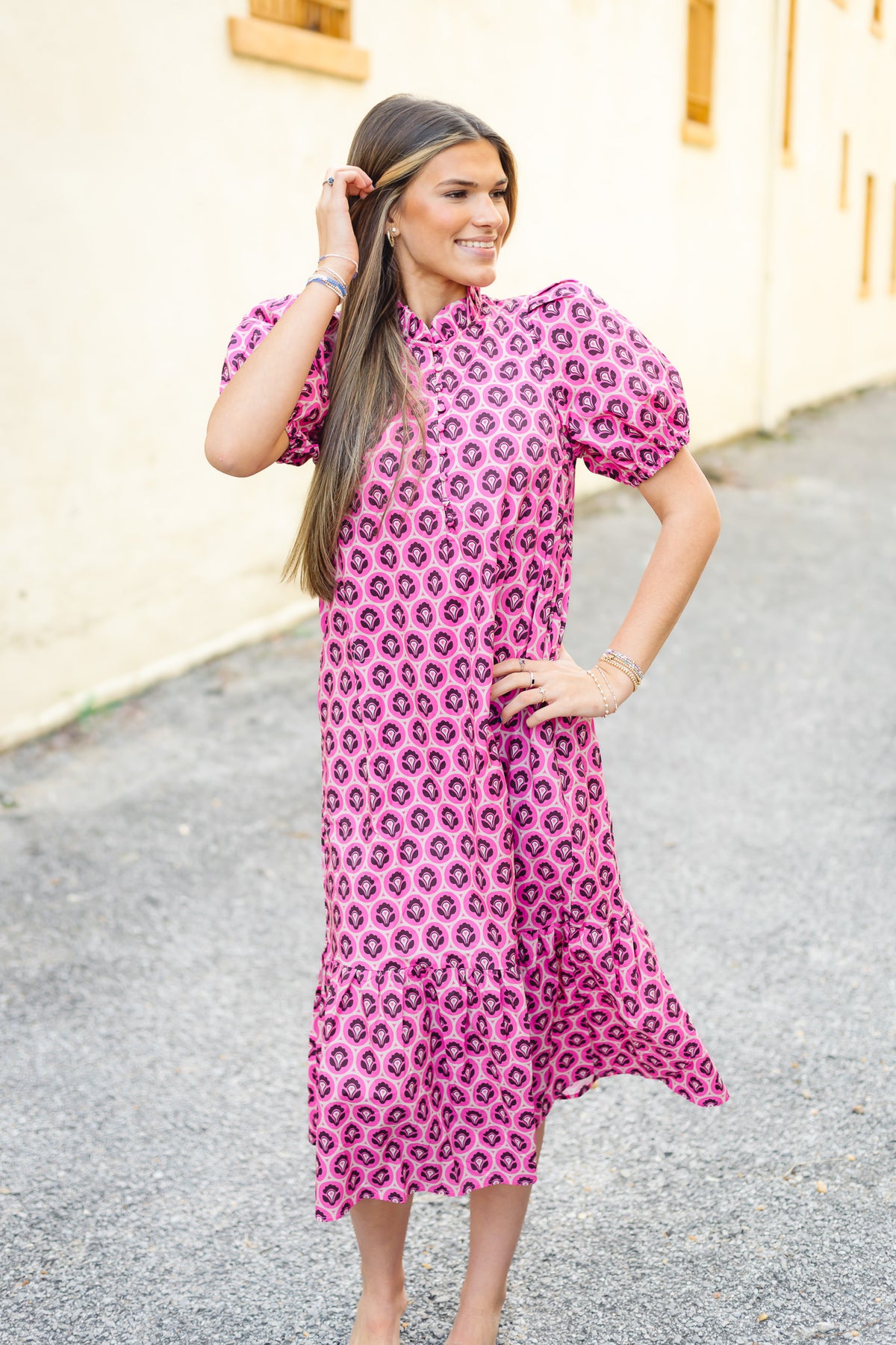 The Coney Dress in Pink