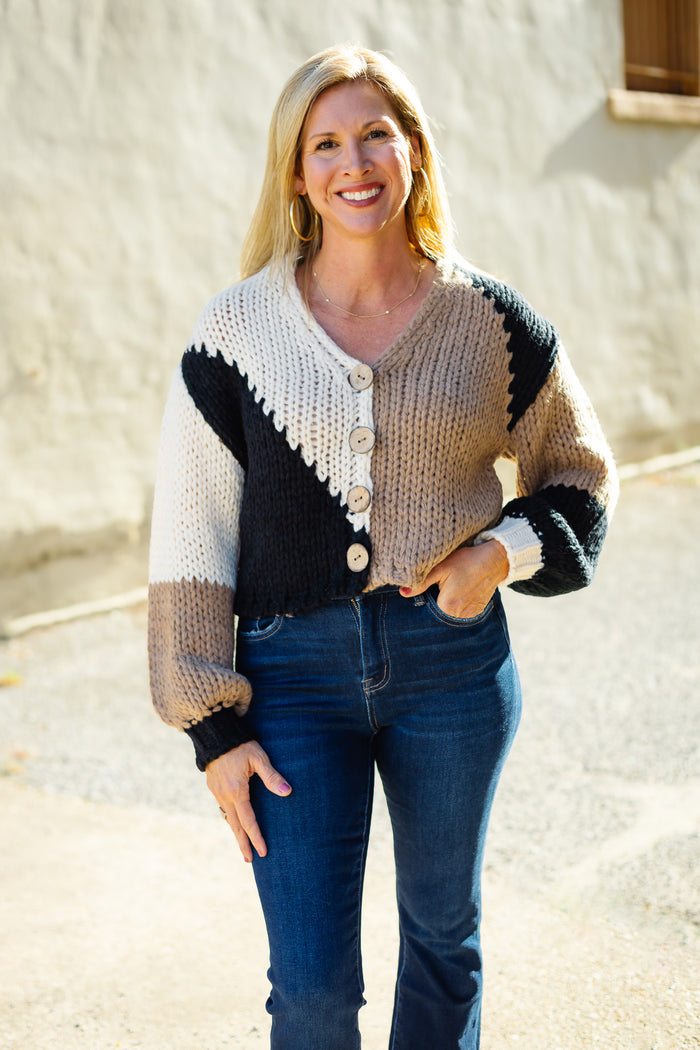 Rain + Rose: Zinnia Patch Sweater