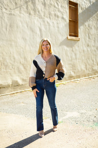 Rain + Rose: Zinnia Patch Sweater