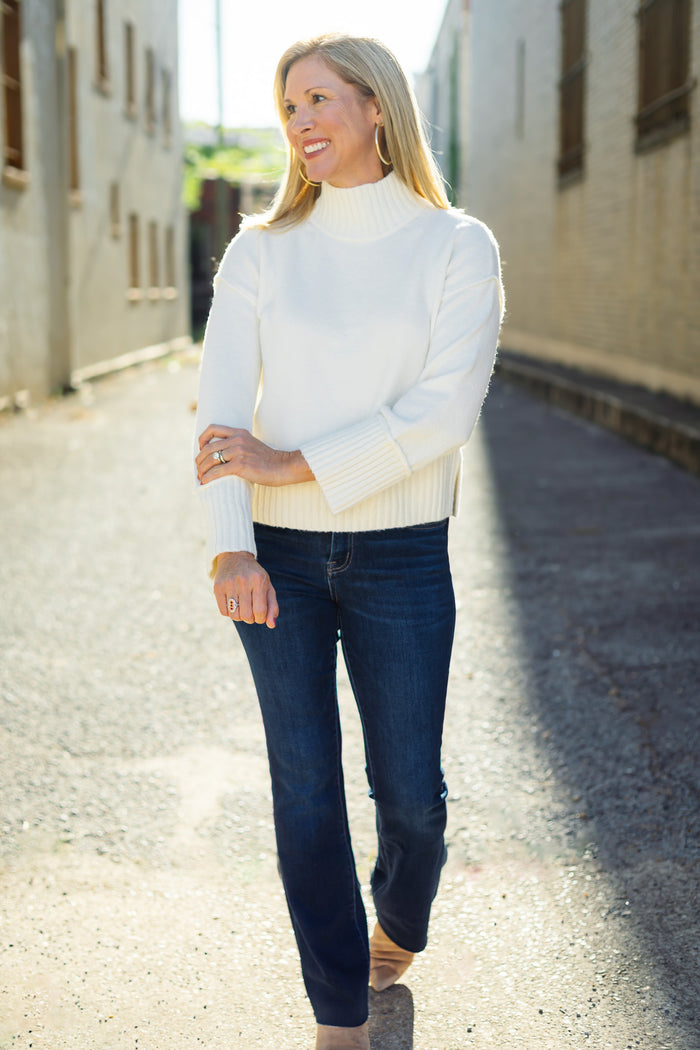 Rain + Rose: Thalia Sweater in Ivory