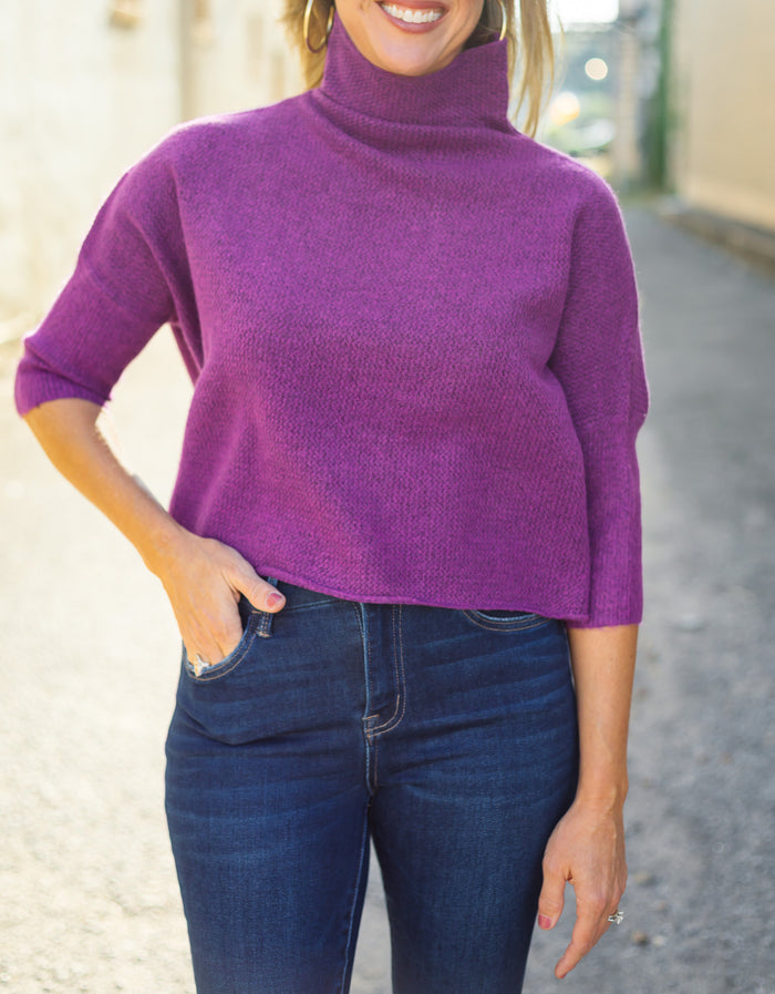 KERISMA: The Aja London Sweater in Purple Magic