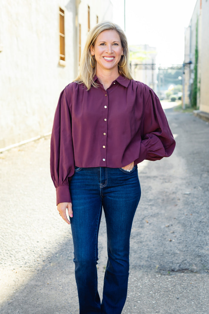 The Falling for You Top in Wine