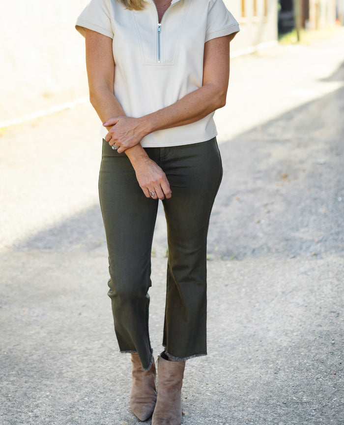 The Judy Pant in Olive