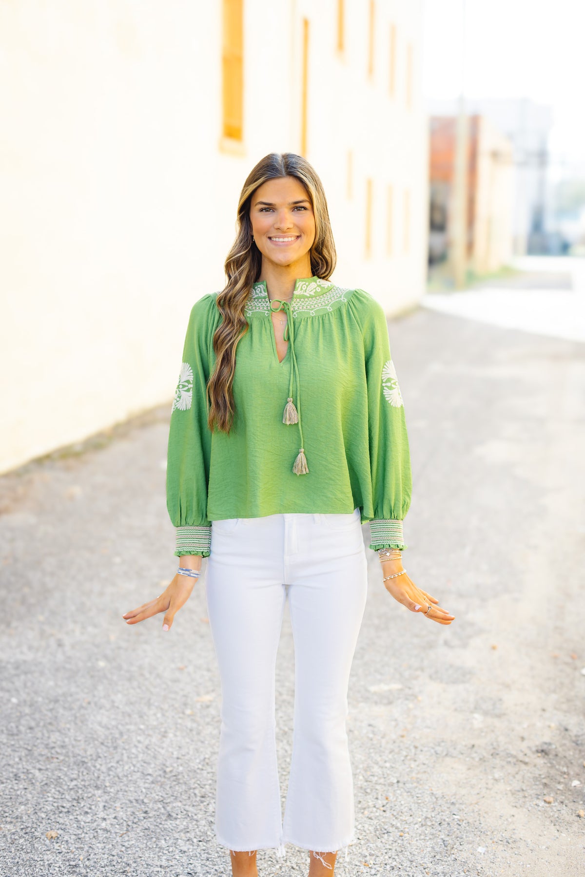 The Delta Top in Olive