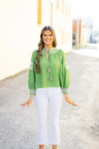 The Delta Top in Olive