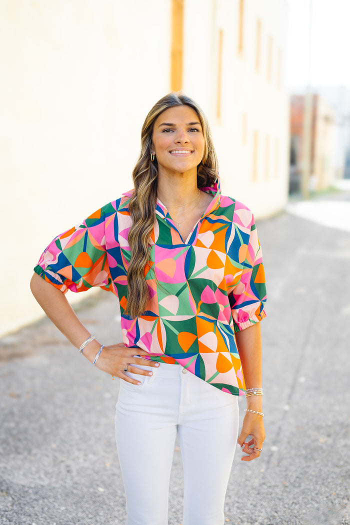 The Sloane Top in Petal Pop