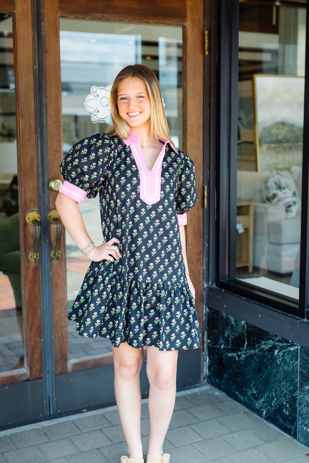 The Michaela Dress in Black