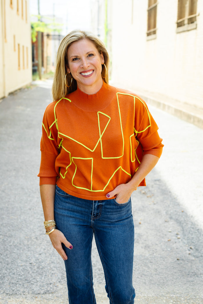KERISMA: The Aja Ortho Sweater in Rust