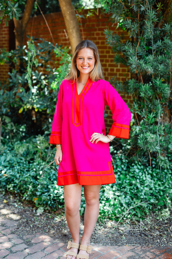 The Allie Shift Linen Mini Dress