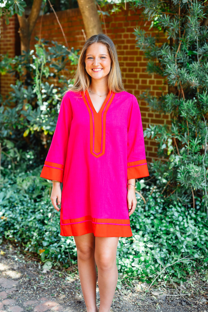 The Allie Shift Linen Mini Dress