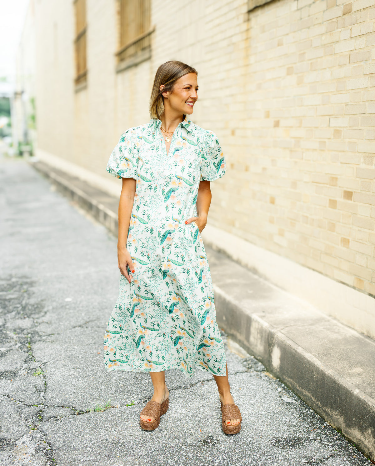 The Peacock Paradise Dress