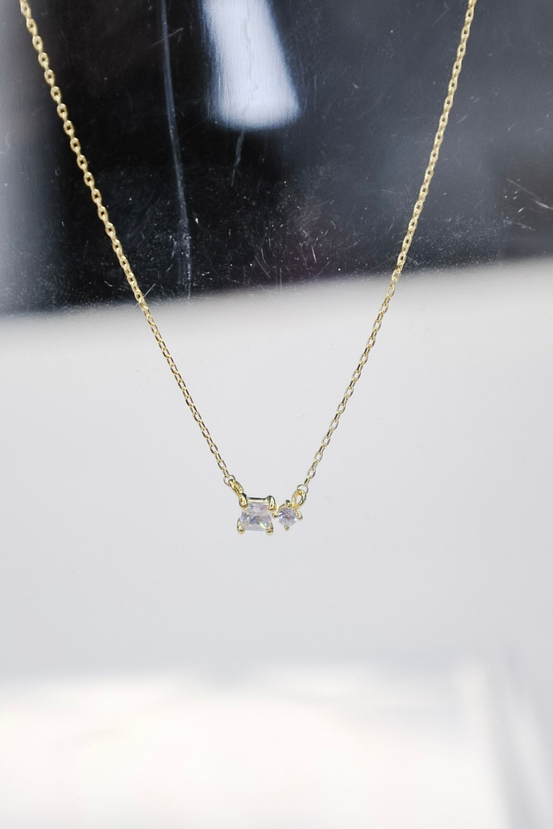 Affleck Cz Necklace Gold