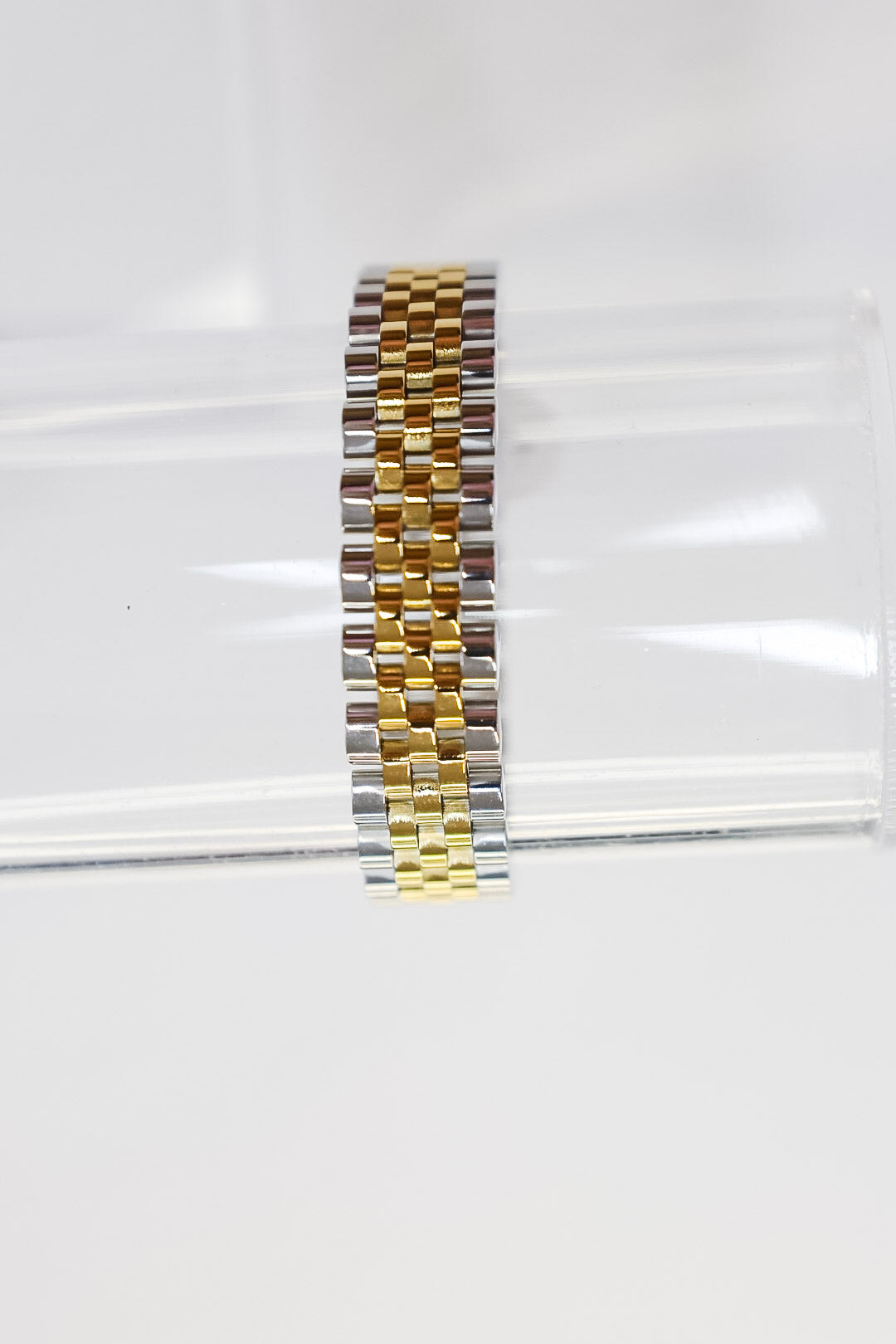 TWO TONED WATCH BAND BRACELET