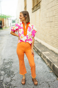 The Judy Pant in Orange