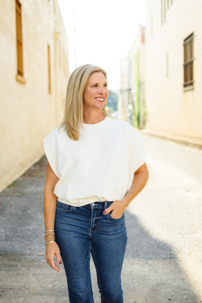 The Tepper Top in Ecru