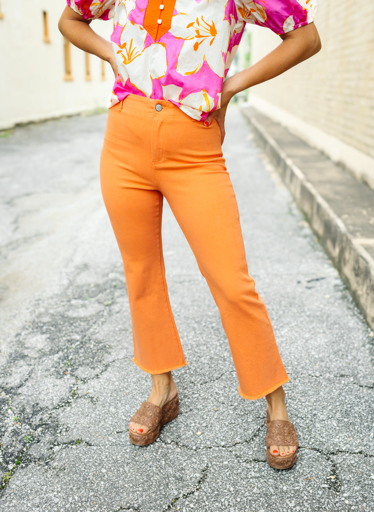 The Judy Pant in Orange