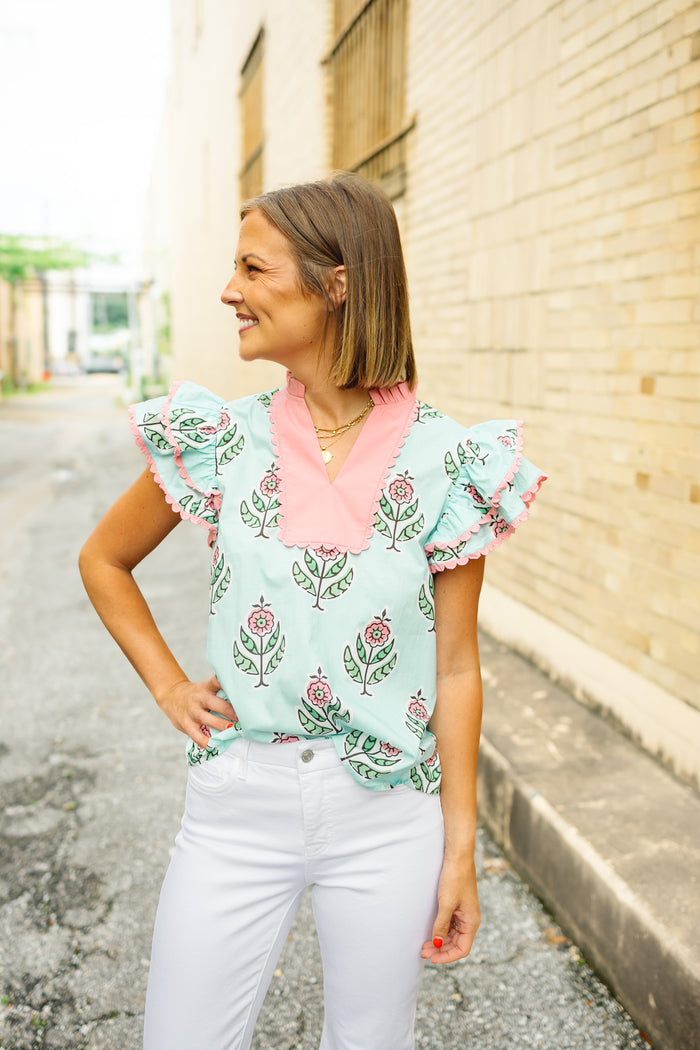 The Mindie Top in Mint