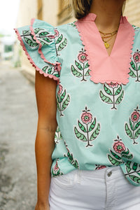 The Mindie Top in Mint