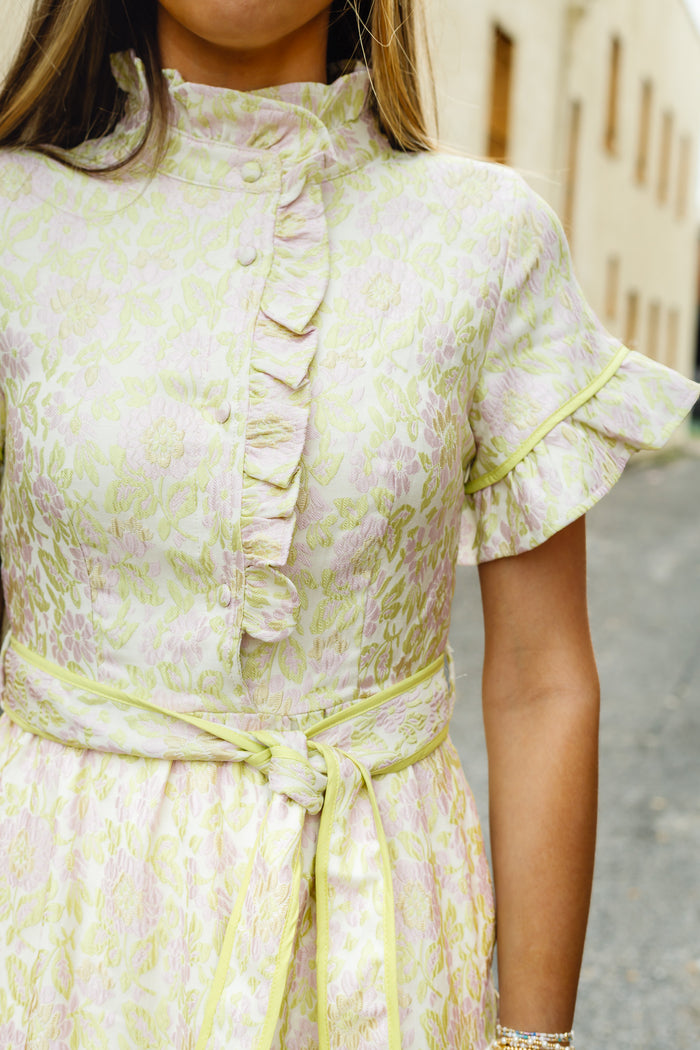 The Lena Dress in Soft Garden