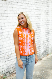 The Quinby Sweater in Orange
