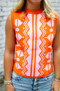 The Quinby Sweater in Orange