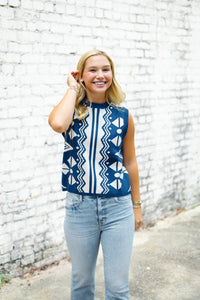 The Quinby Sweater in Navy