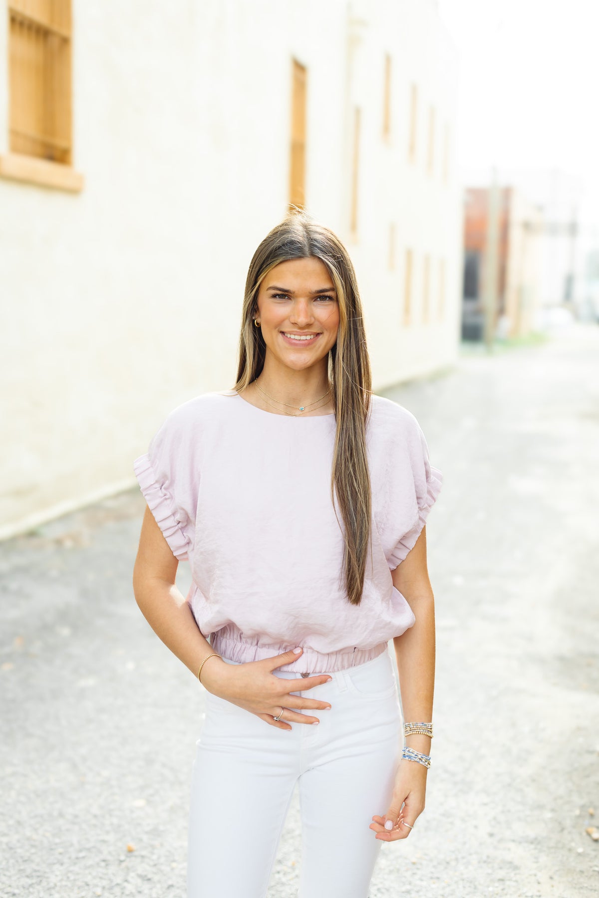 The Karissa Top in Pink