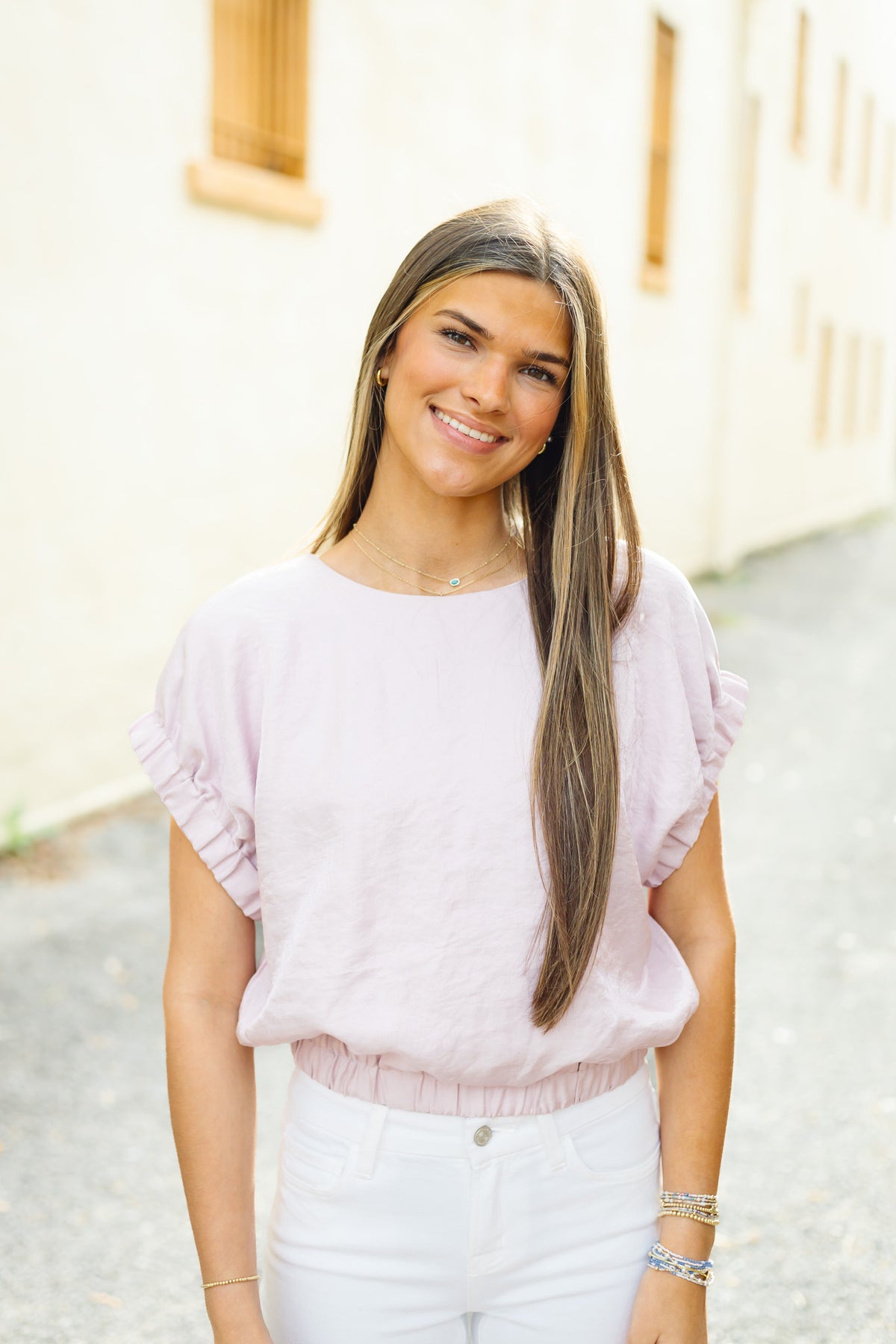 The Karissa Top in Pink