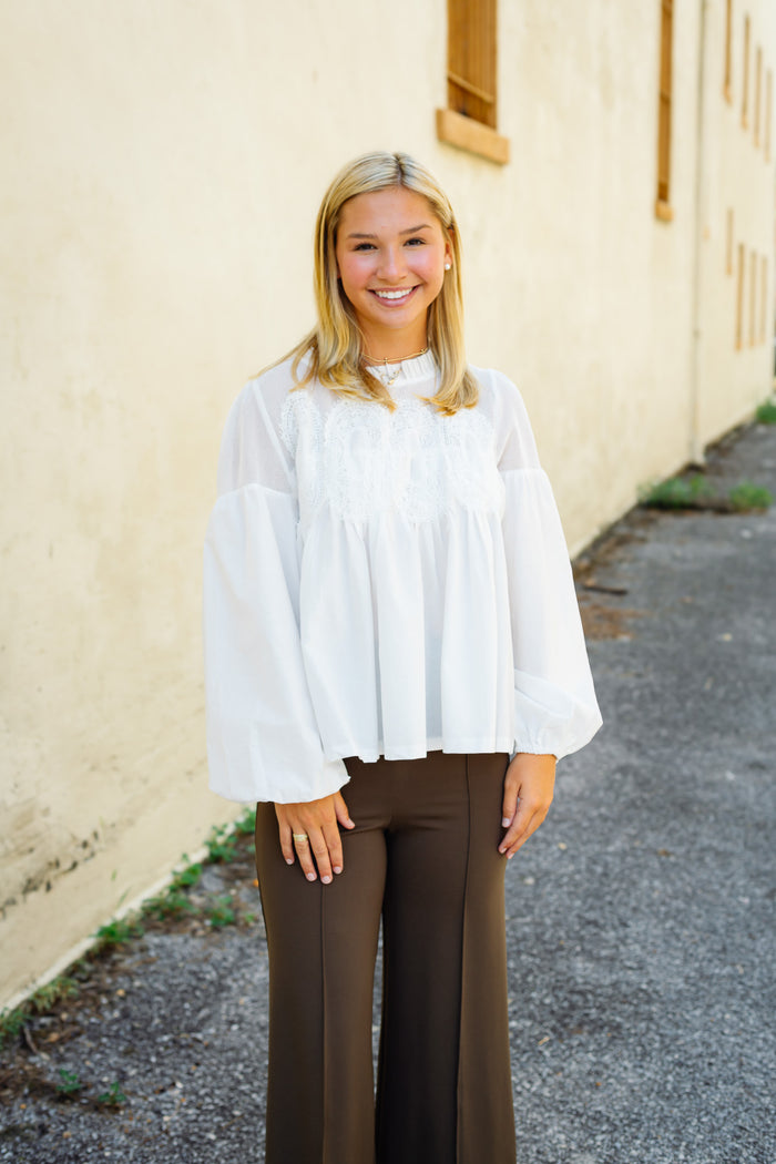 The Celeste Top in Off White