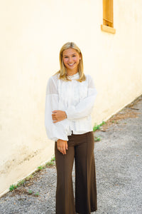 The Celeste Top in Off White