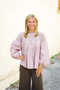 The Celeste Top in Mauve