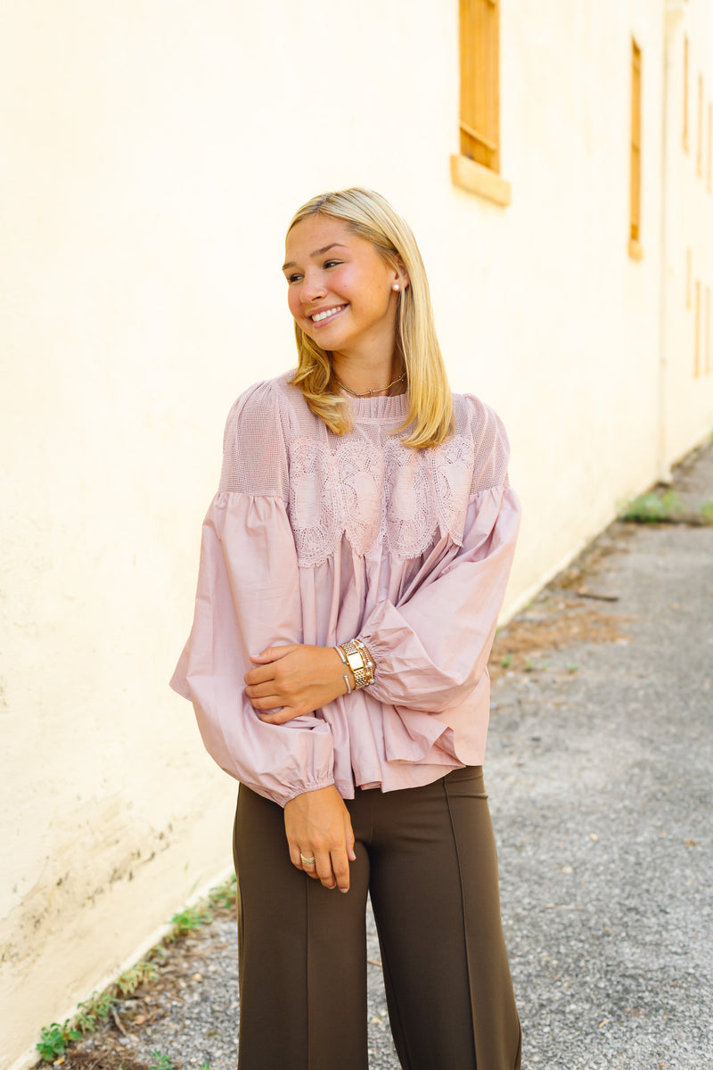 The Celeste Top in Mauve