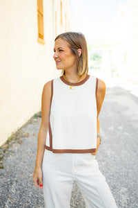 The Rowan Top in Cream