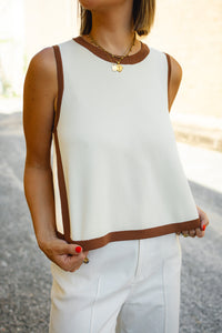 The Rowan Top in Cream